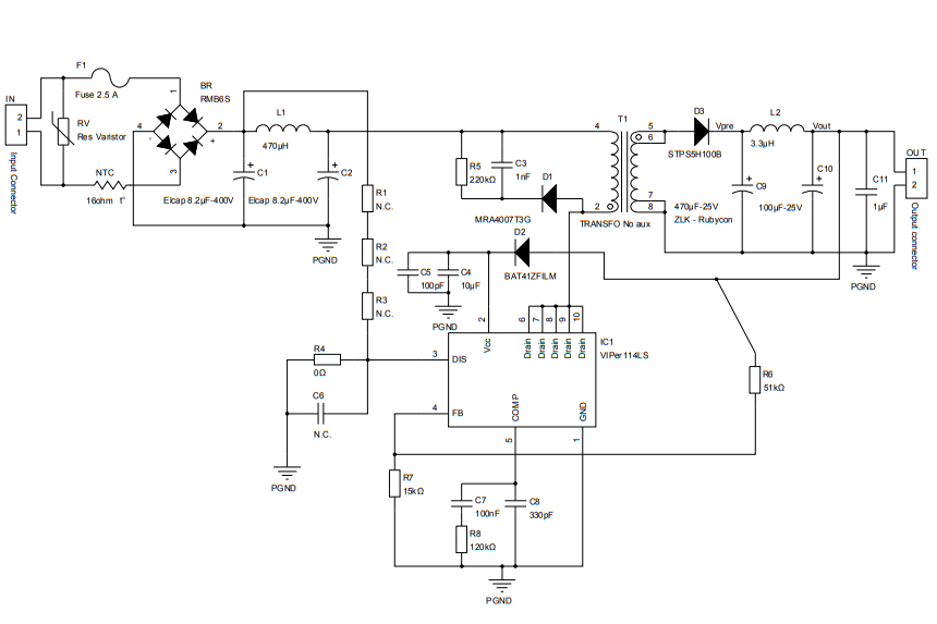原理图 - STMicroelectronics STEVAL-ISA196V1评估板